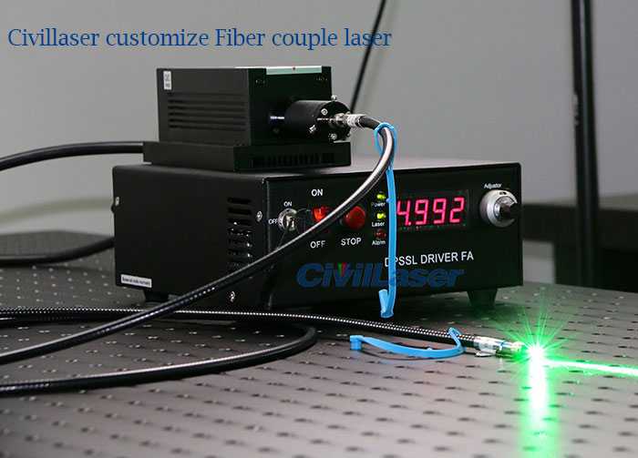 455nm Láser de fibra acoplada CivilLaser Depósito de producto personalizado